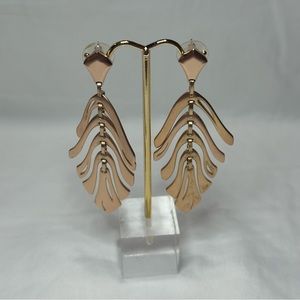 Kendra Scott Rose Gold Leaf Earrings
